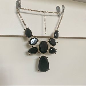Black Chunky Statement Necklace